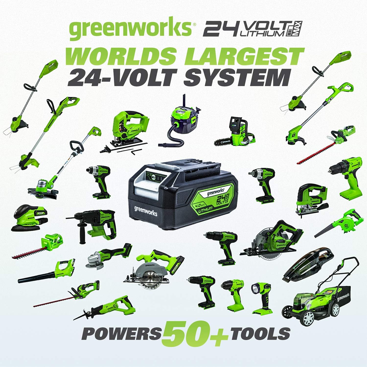 Batería Greenworks 24V 2Ah LED Batería Greenworks 24V 2Ah LED